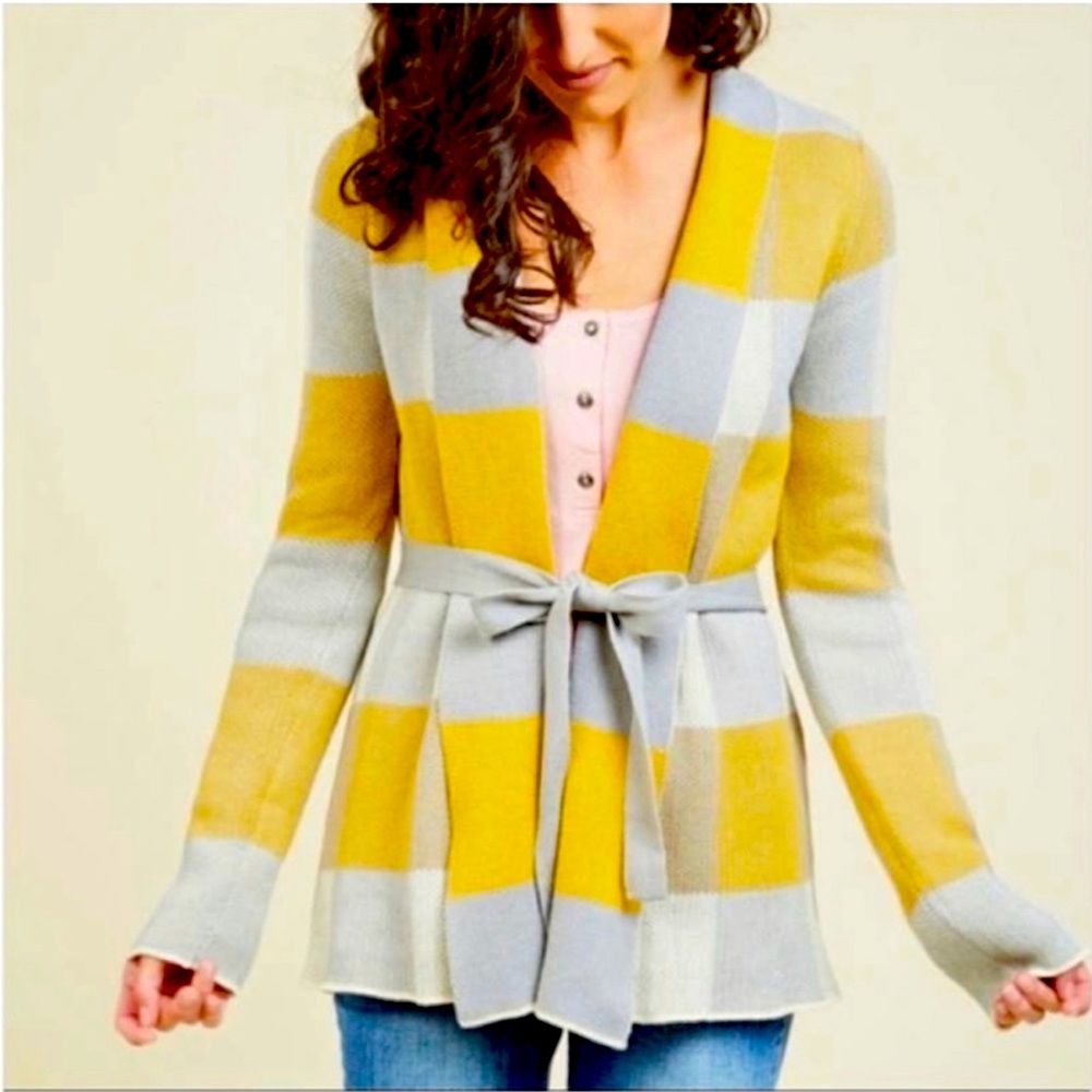 Modcloth Simply Snuggly belted cardigan